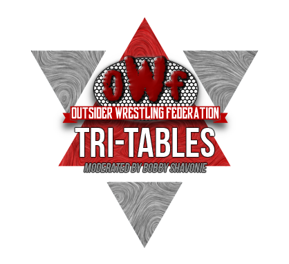 owf4life's tweet photo. #OWFTriTables - Episode Three is up!
(featuring JC, Lorenzo Demarco and Lucy Wylde)

https://t.co/1CfjNJljZG https://t.co/9H8y7mpLD2