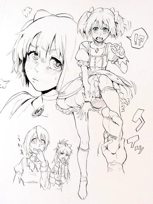 描いたまま忘れてた落書きです 