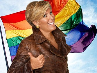 OUTtv's tweet photo. It's #LWordWednesday! Today we're celebrating lesbian & financial powerhouse @SuzeOrmanShow! Slay those taxes, mama! https://t.co/bblGENpTxM