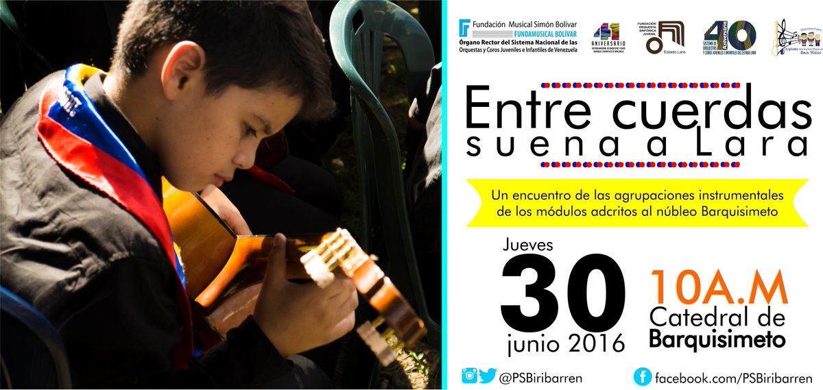 #CalendarioPSB | MAÑANA finaliza el mes con "entre cuerdas, suena a Lara" <a href="/elsistema/">El Sistema</a> <a href="/SistemaLara/">El Sistema en Lara</a>