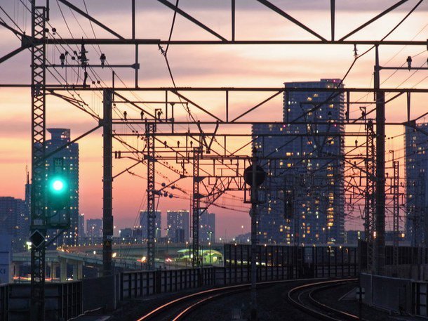 On a train and I got the sunset. This was the other day. #RL