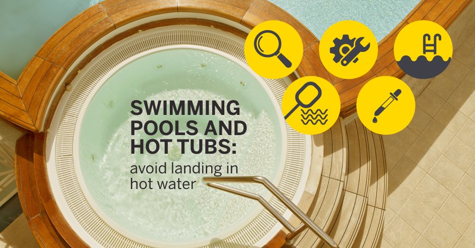 Swimming pools and hot tubs: avoid landing in hot water. buff.ly/292h9qF #tips #home