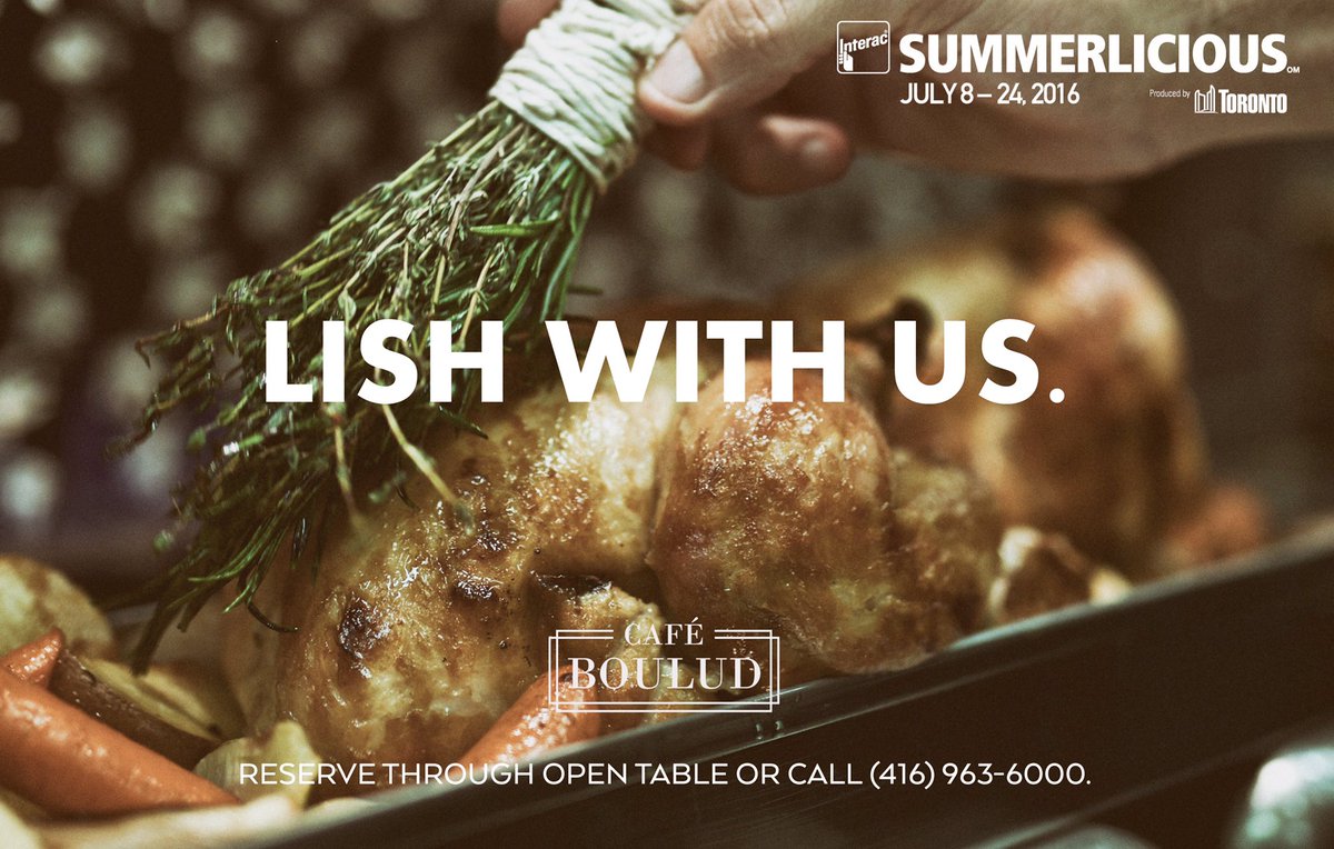 Reservations are NOW OPEN for #LiciousTO: July 8-24!

View our <a href="/LiciousTO/">Winterlicious/Summerlicious</a> menus here: cafeboulud.com/toronto/menu