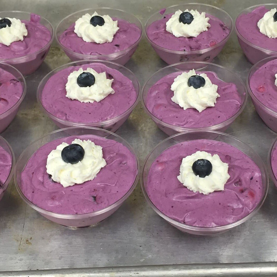 Just in time for the holiday weekend! Blueberry Mousse! It's delicious &amp; gluten free! #holidayweekend #desserts #yum
