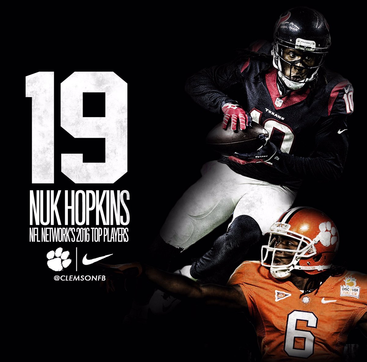 ClemsonFB's tweet photo. Nuk's pretty good--&amp; by "pretty good" we mean "19th best player in the entire @NFL pretty good."

#Clemson #WRU https://t.co/II47tyNGvl