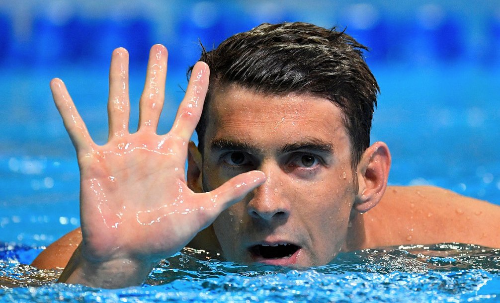 espn's tweet photo. History.

Michael Phelps is the first American male swimmer to qualify for five Olympics: https://t.co/d6T7dRnu2u https://t.co/xUWt1mz4P9