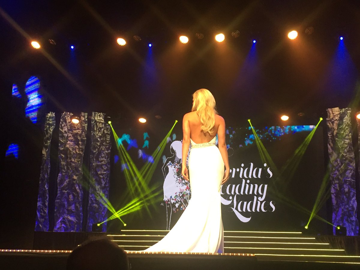 VisitCentralFL's tweet photo. Evening wear: Miss Florida Sunshine, @Katy_Sartain #MissFL2016 #thatbackthough https://t.co/r5tB7xuQih