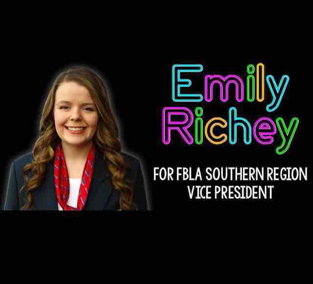 Be sure to follow our State President, Emily Richey's national campaign social media!! <a href="/Emily4SRVP/">Emily For SRVP</a>