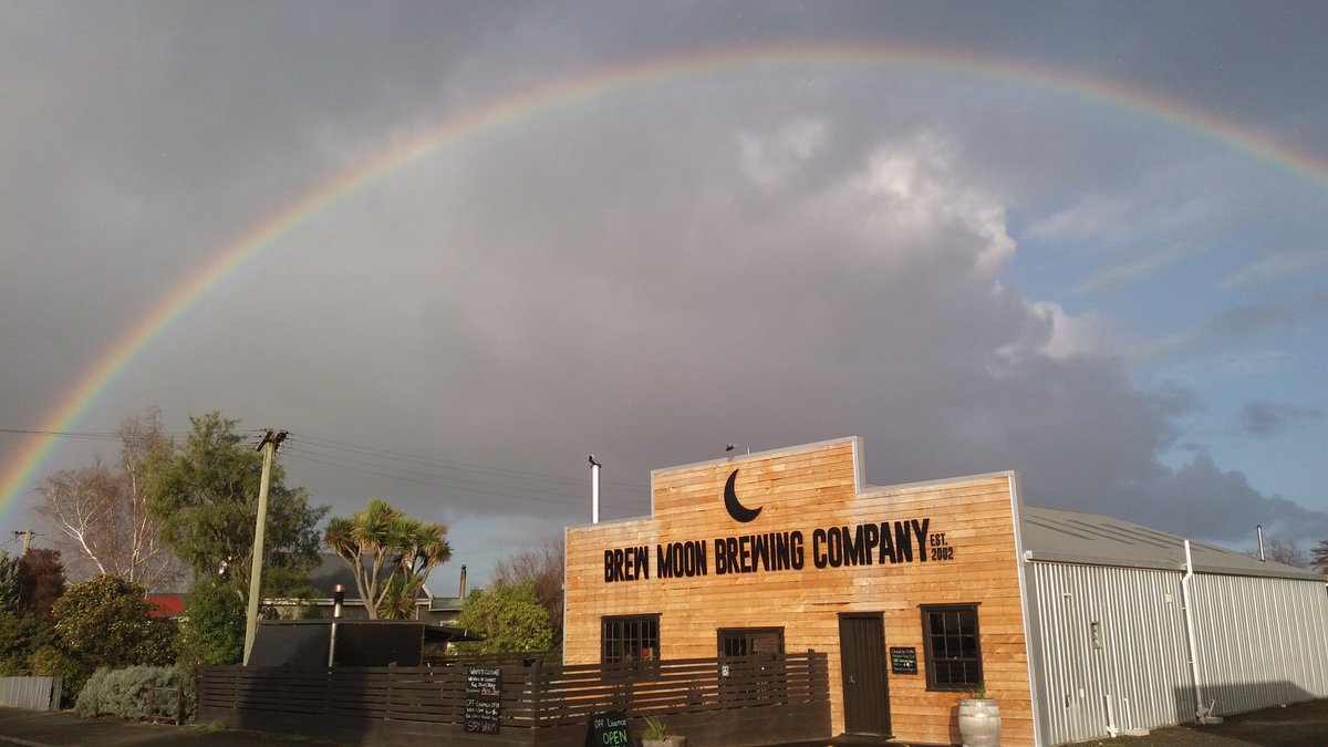 At the Brew Moon we ignore the rain and look for the rainbow. Happy Thursday everyone!