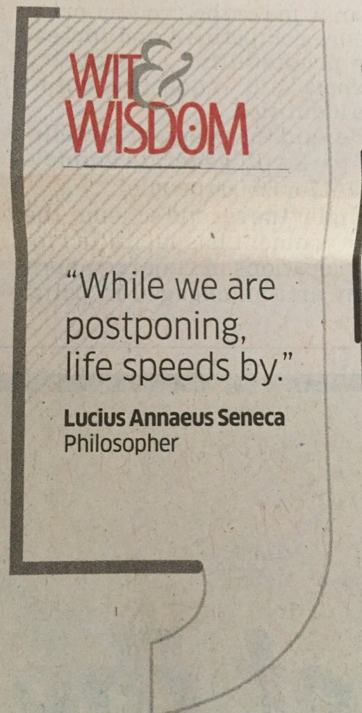 When we do not attend to what is urgent and important every thing becomes urgent and little gets done,life speeds by