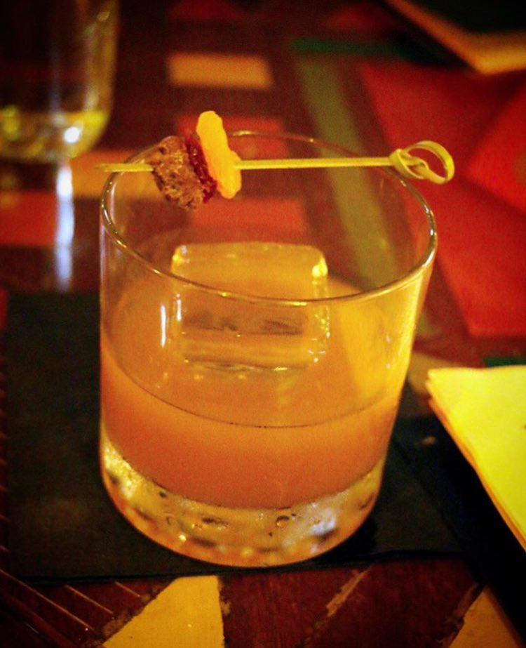 foodbysssourabh's tweet image. TrailMix Old Fashioned: toasted grain, #whiskey &amp;amp; chocolate cherry bitters @ShakerChicago @FreehandChicago #Chicsgo