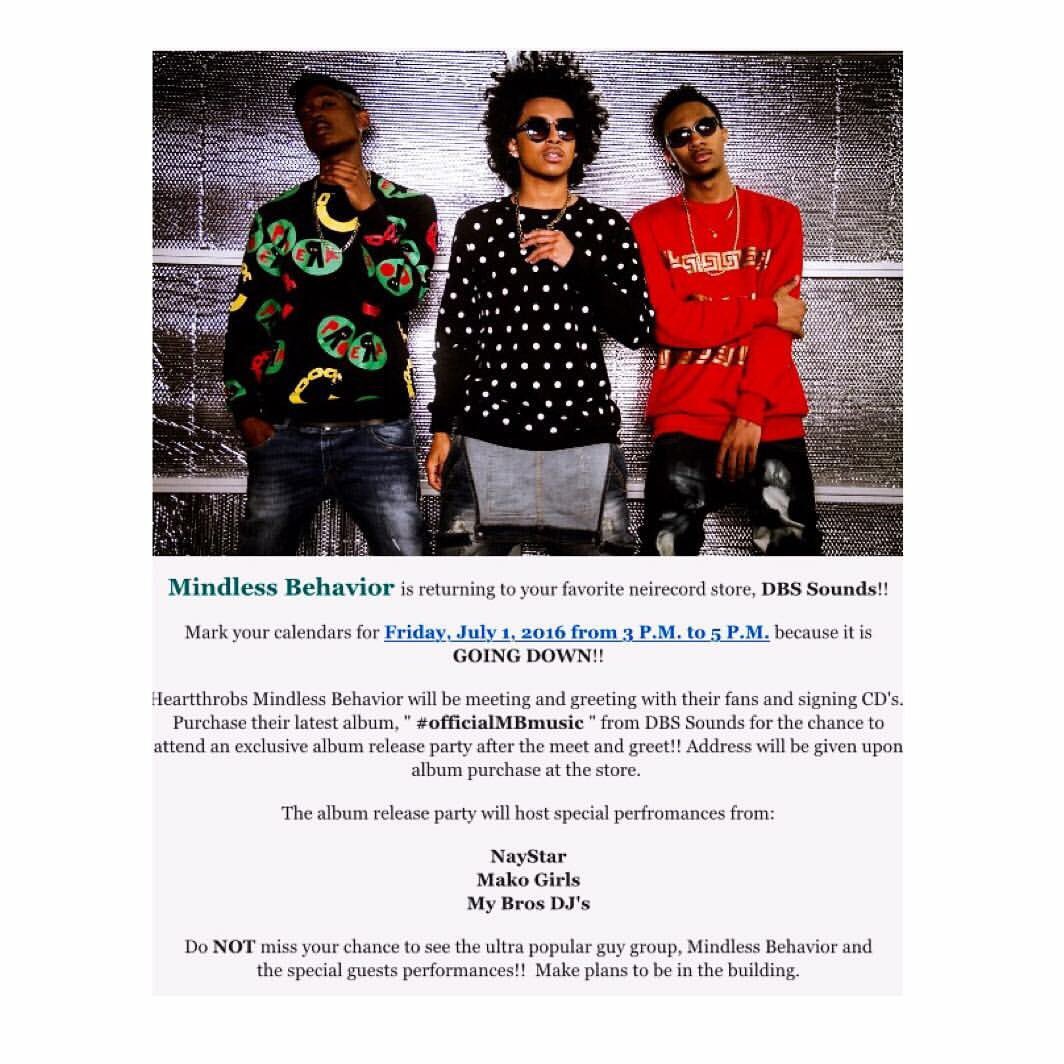 MAKOGirls's tweet image. ✨Yeessss!!! Super excited for this one😍 #MindlessBehavior #albumreleaseparty 🎶🔥🎶@makogirls #TheMakoGirlsExperience