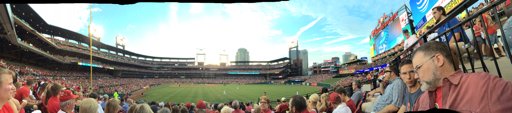 wnodom's tweet image. Panorama from earlier tonight at the @cardinals game with @dunchunter &amp;amp; students from today&apos;s #AngularBootCamp!