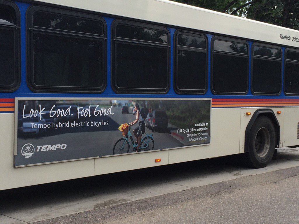 Very vain for the cycling advert. And interesting...on the bus