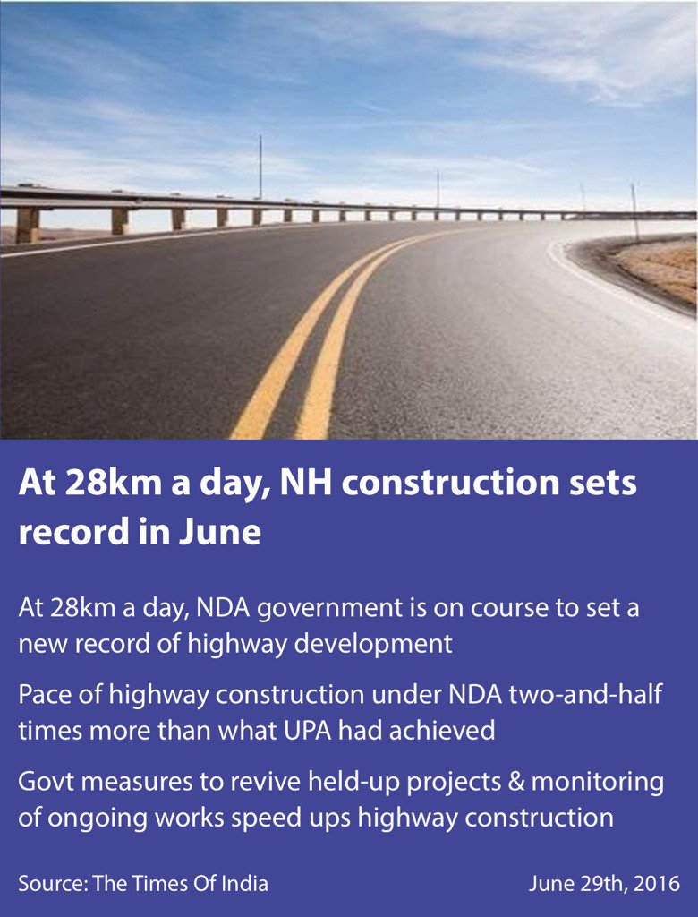 DrJitendraSingh's tweet photo. Congrats Shri @nitin_gadkari ji. NH construction sets record in June,28km a day.
https://t.co/tdBHvAAEOF

via NMApp https://t.co/CTizjSAWqy