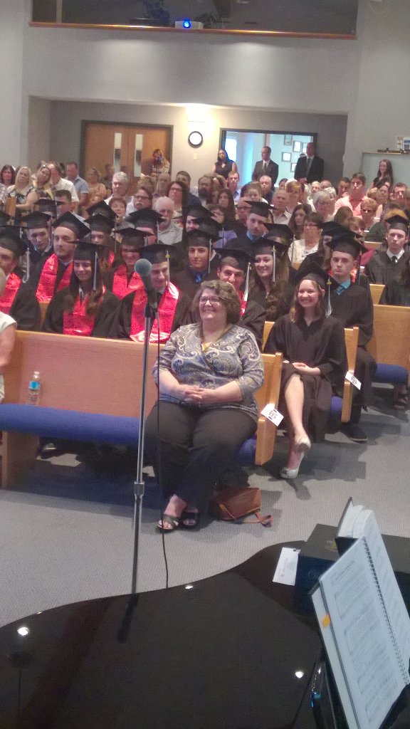 harrowhawks1's tweet photo. Trustee Burgess joins us to greet the graduates and send them soaring! #grad2016 https://t.co/NftvfA4ESn