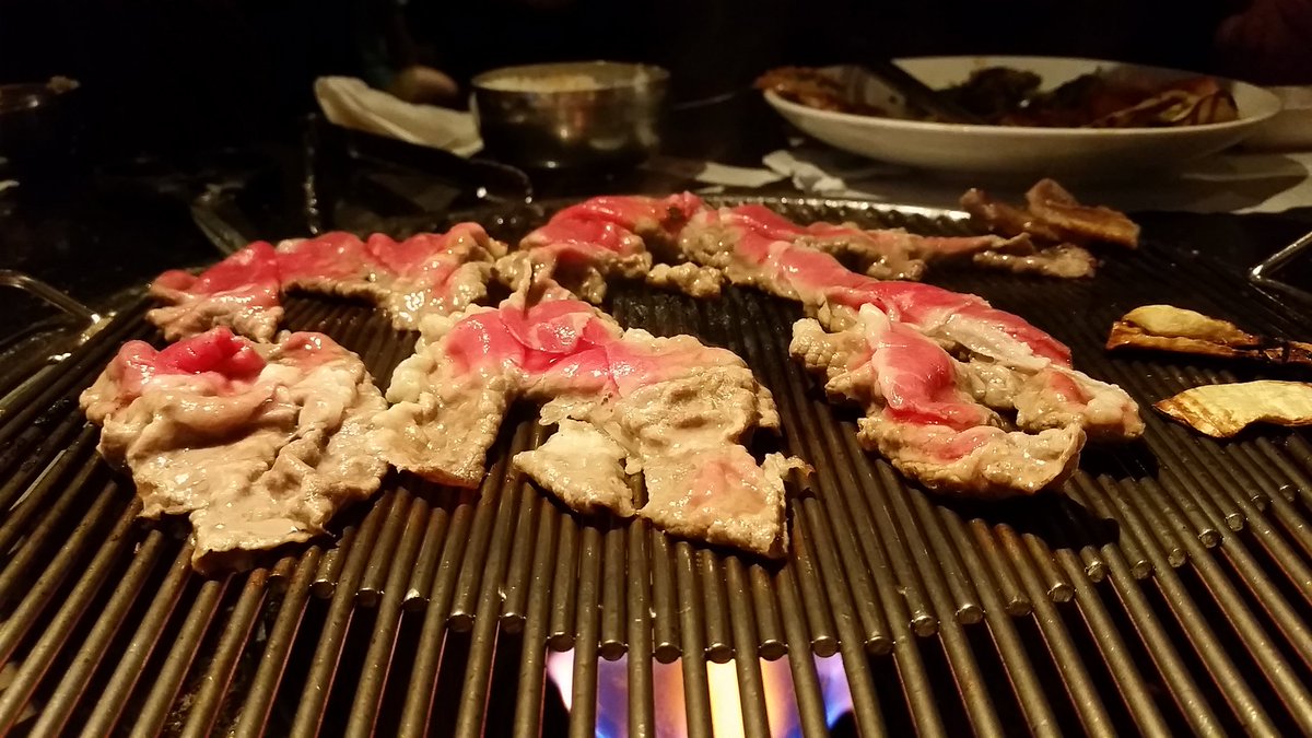 SamuelYLam's tweet photo. Some #V3con steering committee Korean BBQ tonight celebrating a great weekend! https://t.co/SdkXT9UQEl