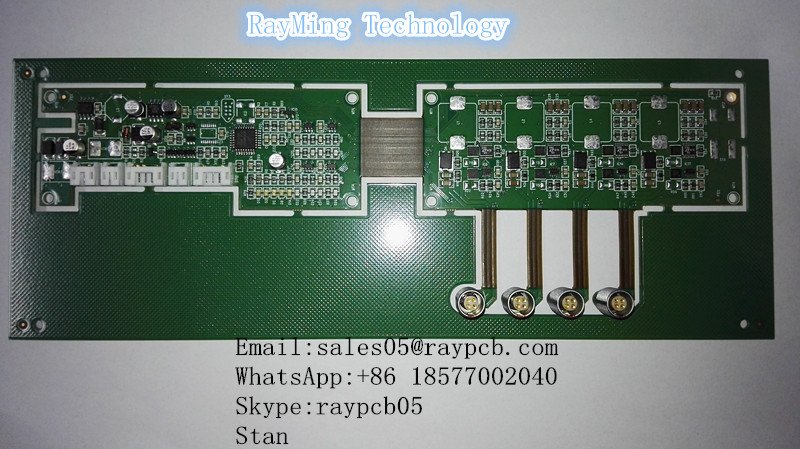 Stan_RayPCB's tweet image. Flex-rigid PCB: 4 Layers FR4  and 2 layer Polymide with 2oz copper for each layer. raypcb.com