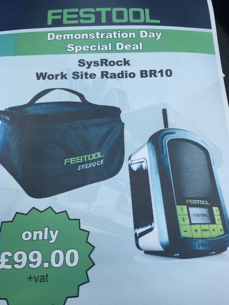 BrightonTools's tweet photo. From now until 12:30 on #FestoolSaturday #SysRock offer DM or call me to order https://t.co/GZhCtAfAX1