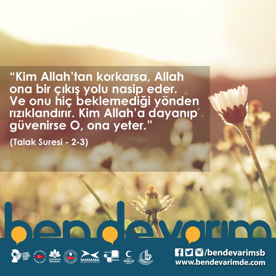 bendevarimsb's tweet photo. “Kim Allah’tan korkarsa, Allah ona bir çıkış yolu nasip eder.." https://t.co/R8RCeYeSPl