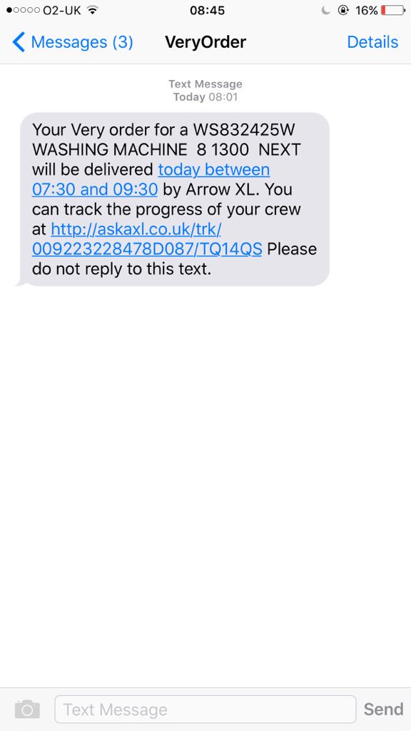 IntolerantMel's tweet photo. @VeryHelpers How can my delivery slot start half an hour before I get assigned one? https://t.co/dBeVDHaB3f