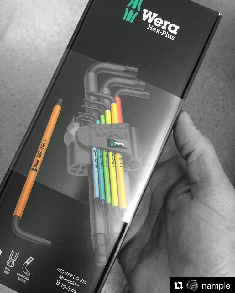 weratoolsuk's tweet photo. #ToolRebels #Repost @nample 🤘🏼 
• • • 
950 SPKL/9 SM N Multicolour L-Key Set, metric, BlackLaser (073593)
 #HexPlus https://t.co/6bNMd3YeMm