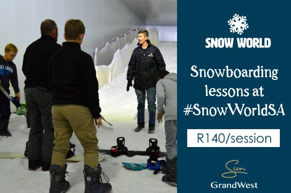 SnowWorldSA's tweet photo. Book your snowboarding lesson at #SnowWorldSA. https://t.co/BJlLLknrBf A great team challenge for friends. https://t.co/X86p1aIhBt