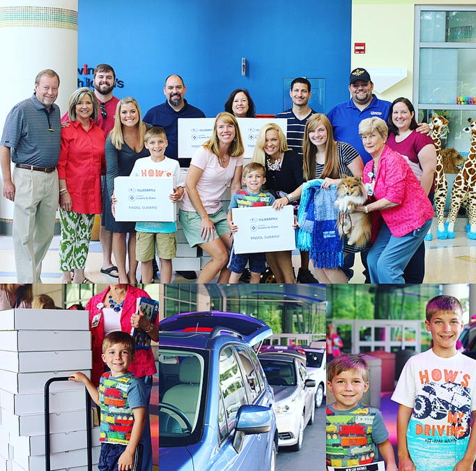 NCChapterLLS's tweet image. Tindol Subaru brings love &amp;amp; warm blankets 2 Levine Children's Hospital, Charlotte #SubaruLovesToCare #SomedayisToday