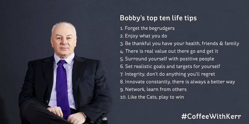 ElectricIreland's tweet photo. .@BobbyKerr concludes a great speech with his top 10 tips for life, a lot of good lessons in there! #CoffeeWithKerr https://t.co/OogZTI6D0M