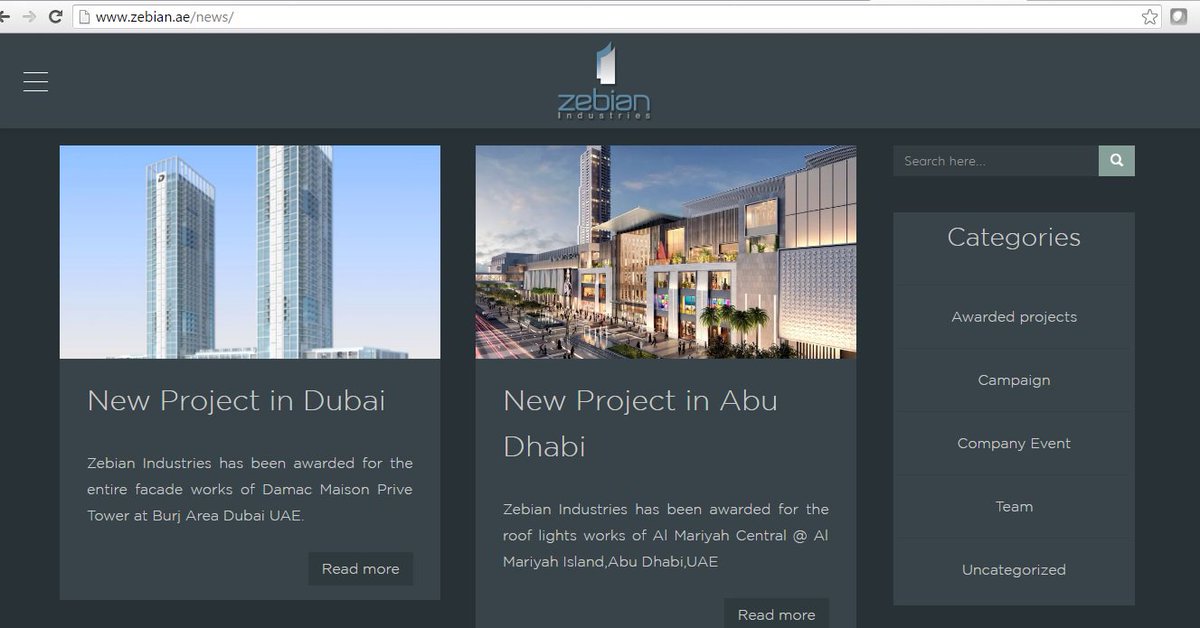 zebianUAE's tweet photo. Zebian is pleased to announce the release of its newly designed website, with a fresh new look &amp; user-friendly nav. https://t.co/RtR2SVBRqg