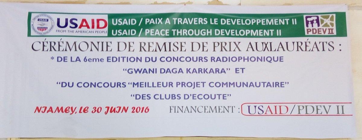 saniayoub's tweet photo. Bravo aux #lauréats #Niger #PDEV2 #RadiosCommunautaires https://t.co/T7RU2Tvuu1