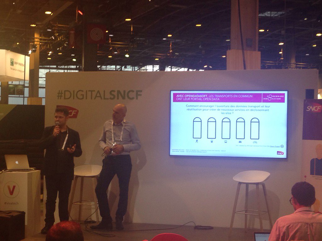 MarionAudrey87's tweet image. .@SNCF_Digital est a @VivaTech ! On parle #Opendata #opendatasoft #transport #data #transport #application #vivatech