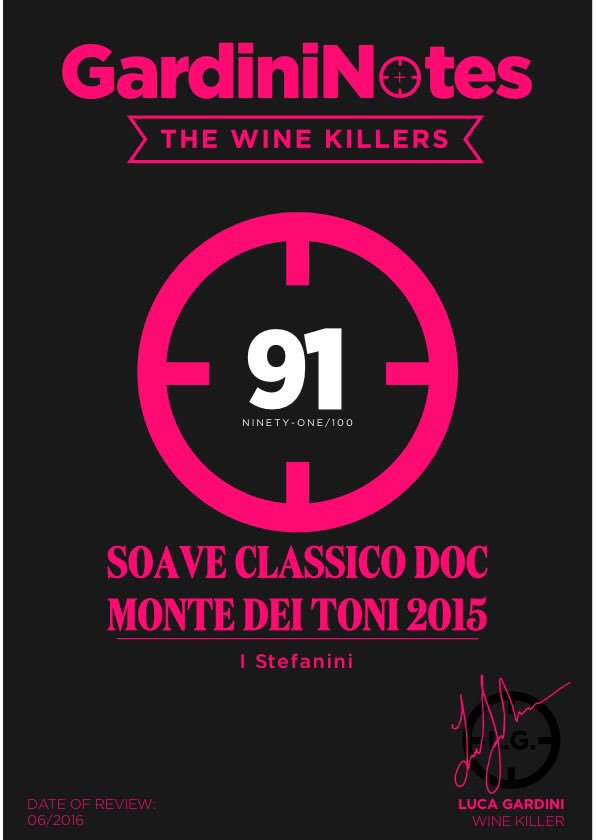 istefanini_wine's tweet photo. Altro riconoscimento, altra vittoria!  #soddisfazioni #soaveclassico #award #winetasting @GardiniLuca @gardininotes https://t.co/CyuUYsZJU8