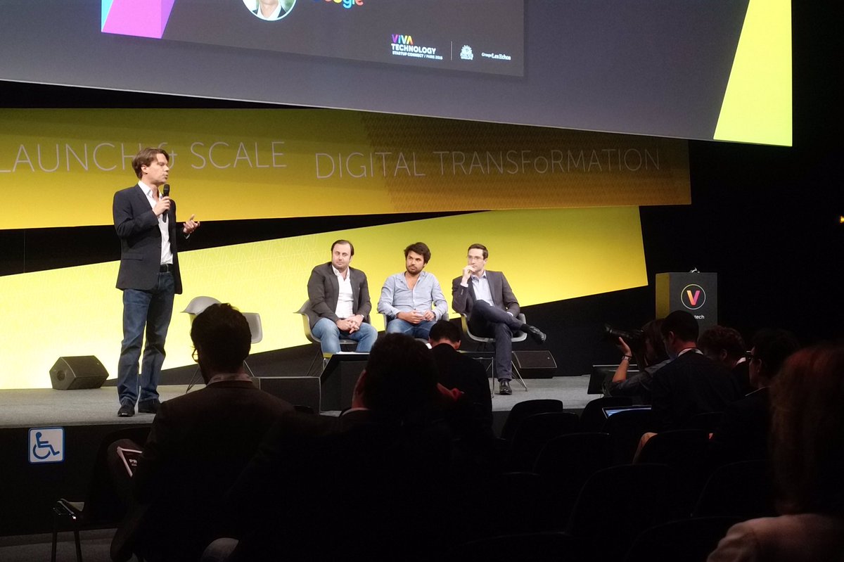 LaFrenchTech's tweet photo. Panel sur les réussites et les échecs des startups @ManoMano_FR @Menlook  @CheerzTo au salon #VivaTech https://t.co/zVQIreJakM