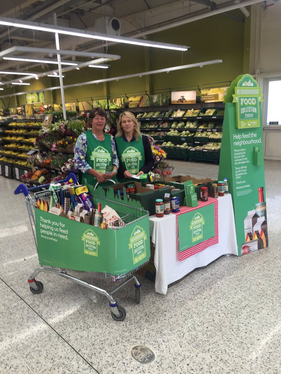 Food bank in local Tesco Sleaford Store, going really well thanks to the generosity of our customers #everycanhelps