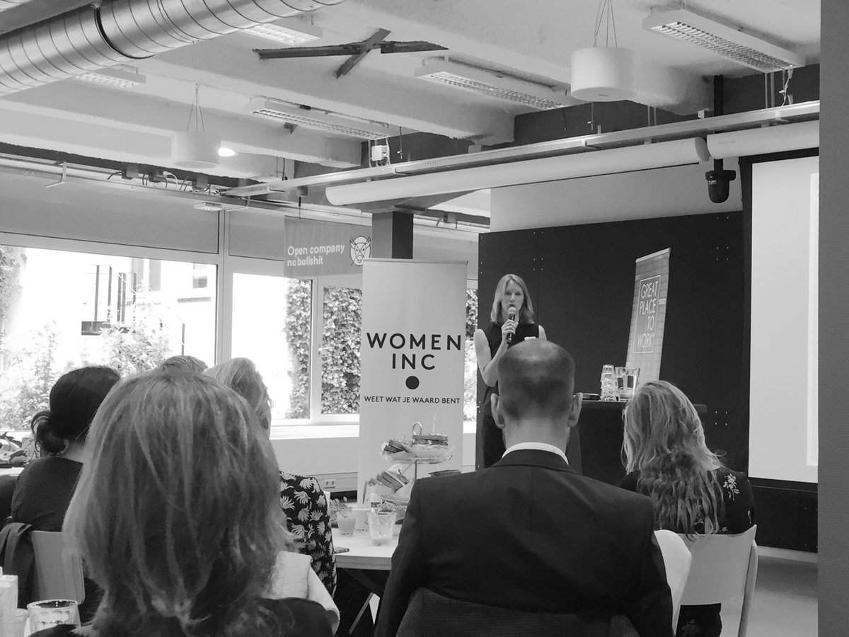 WOMENInc's tweet photo. Onze collega @HoogSaskia presenteert de resultaten van ons rapport 'De winst van #zorgvriendelijk werkgeverschap'. https://t.co/jbNpMETeJY