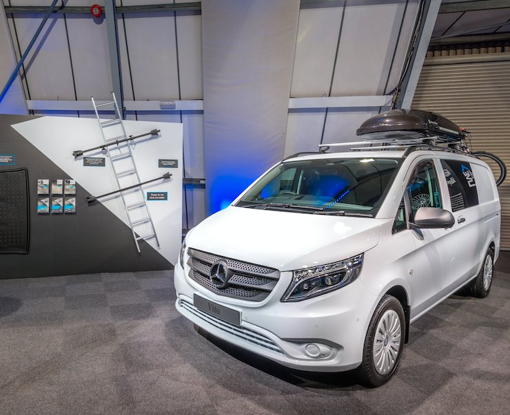 MBVansUK's tweet photo. Whether required for work or play, Mercedes-Benz Accessories ensure your van will support your lifestyle #VEL2016 https://t.co/qzeZjUX2h8