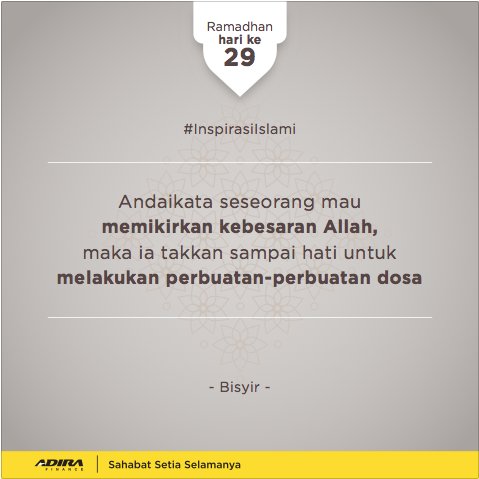 AdiraFOI's tweet photo. Sudahkan kita luput dari dosa? #InspirasiIslami https://t.co/jkLmYDaVkF