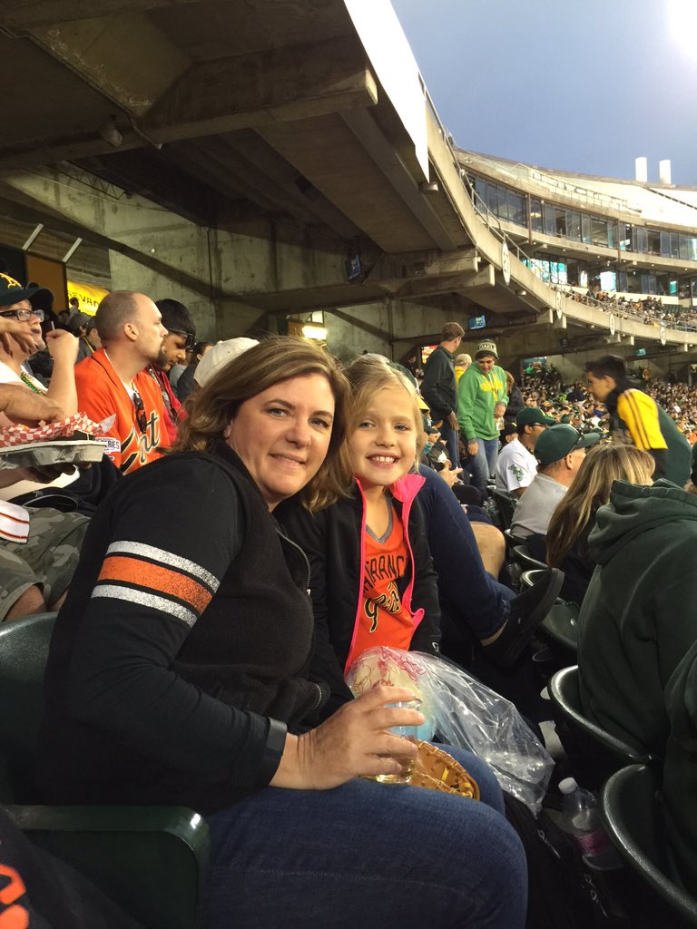palmer5225's tweet photo. My daughter's first Giants game. It only took cotton candy, peanuts, and Dibs to keep her entertained. MOTY! https://t.co/0Q5FOrSTIv