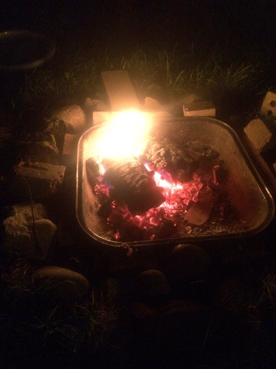 potvin's tweet image. Haven't tweeted in weeks until my friends left the campfire for a laptop