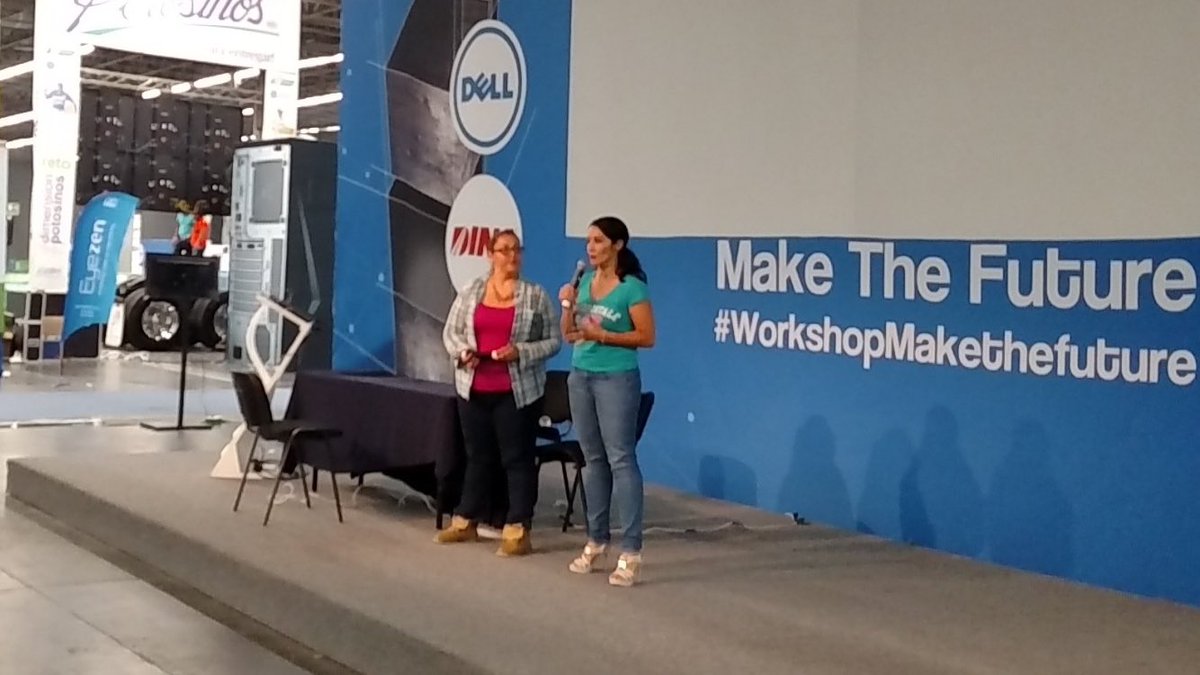 Technovation_MX's tweet photo. Estamos con #LasInterNetas #Technovation #CPMX7 #WorkshopMaketheFuture @Campuspartymx #ComunidadesCPMX https://t.co/FzWqpuAptZ