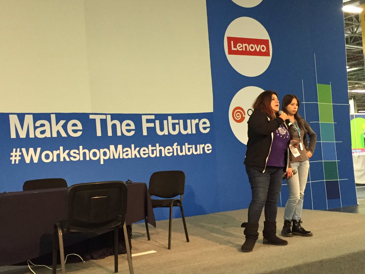 Technovation_MX's tweet photo. Estamos con #LasInterNetas #Technovation #CPMX7 #WorkshopMaketheFuture @Campuspartymx #ComunidadesCPMX https://t.co/FzWqpuAptZ