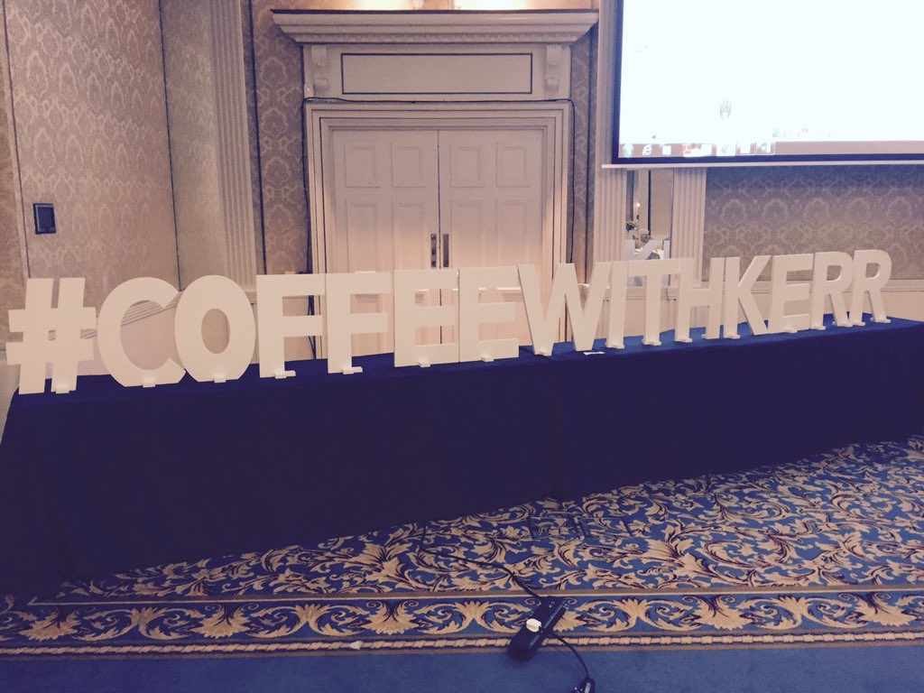 RachelBrophy_'s tweet photo. Getting ready for #CoffeeWithKerr! https://t.co/5S1VtmaMnh