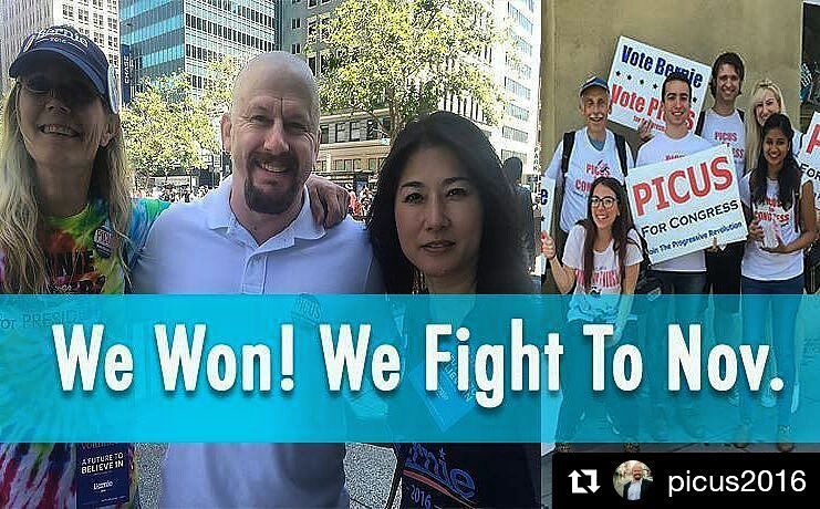 BayArea4Bernie's tweet photo. It's official! @Picus4Congress is moving forward to the November election! 
#SFProgressives #berniecrats
#SFPolitic… https://t.co/9mYe8Lrigd