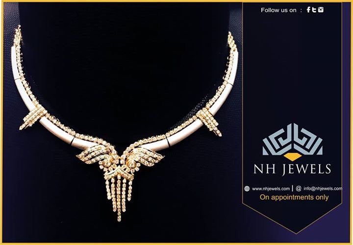 NH_JEWELS's tweet photo. #NHJewels Pair up this beautifully crafted #diamond #gold #set at any occasion. https://t.co/f9qgJA4lay