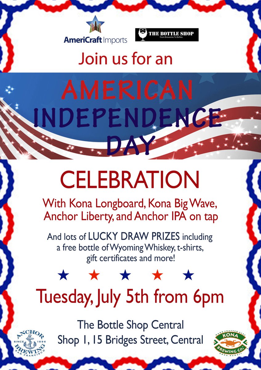 AmericraftHK's tweet photo. Independence Day 2016!Celebrate with delicious US Craft Beers in HK #craftbeerhk #IndependenceDay #Liberty https://t.co/0Fv25UPasi