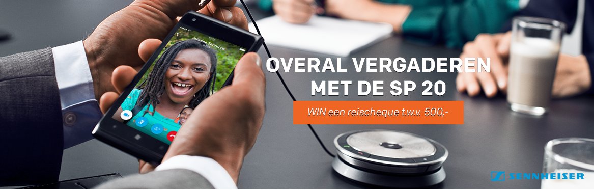 Centralpool's tweet image. LAATSTE KANS! Bestel de #Sennheiser SP 20 speakerphone &amp;amp; WIN een reischeque t.w.v. 500,- centralpoint.nl/nieuws/bestel-…
