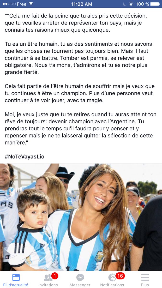 zziwo0's tweet photo. Le beau message de Antonella la femme de Messi #NoTeVayasMessi #NoTeVayasLeo https://t.co/eTg8BmuKaF