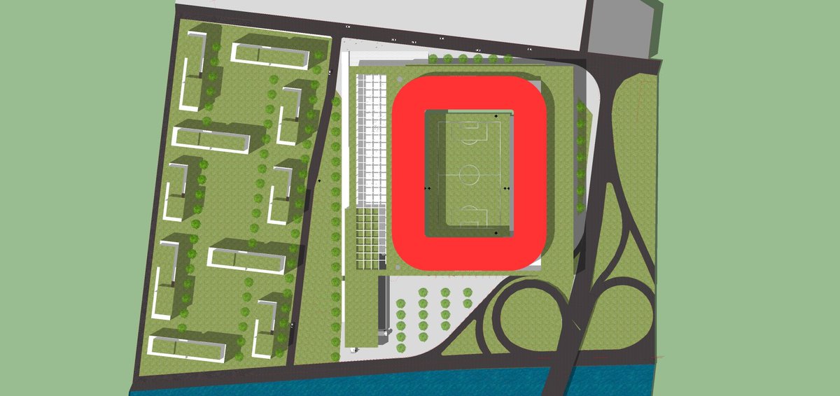 TouVuu's tweet photo. Hop, j'étire la T3 et la T4. Coup de jeune pour le Stade du Standard prévu pour 2019. #rscl #standard #liege https://t.co/Qy9rnPxyJQ