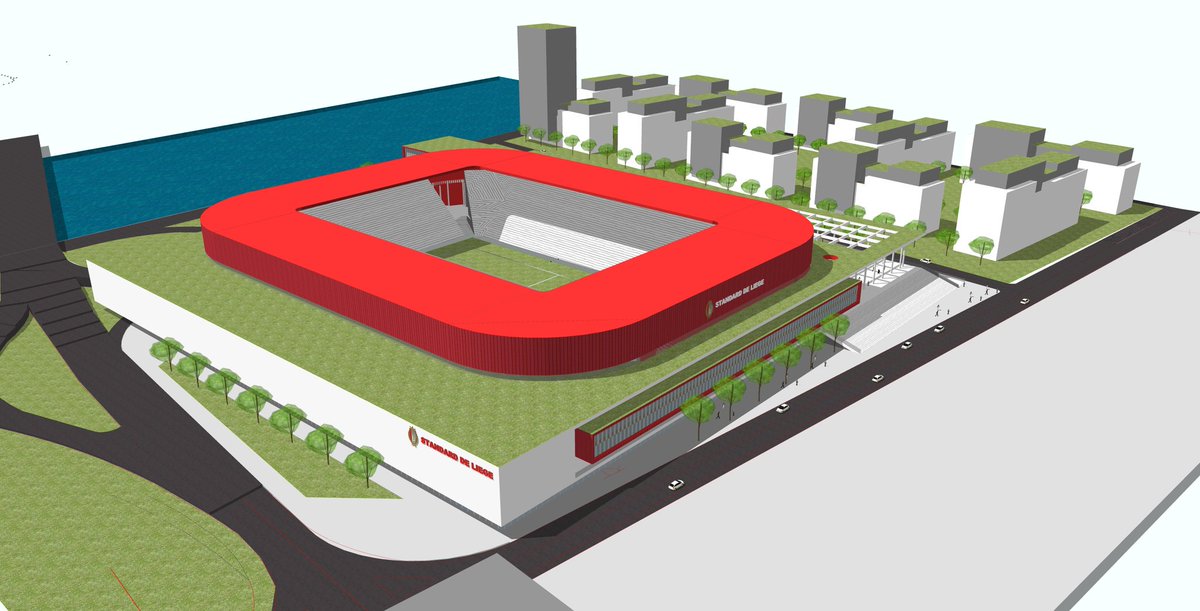 TouVuu's tweet photo. Hop, j'étire la T3 et la T4. Coup de jeune pour le Stade du Standard prévu pour 2019. #rscl #standard #liege https://t.co/Qy9rnPxyJQ